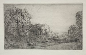 Paisagem: Nascer do sol de Alphonse Legros
