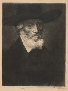 Grande retrato de Thomas Carlyle. de Alphonse Legros