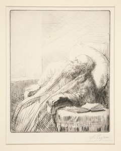 Le Convalescent (O Convalescente) de Alphonse Legros