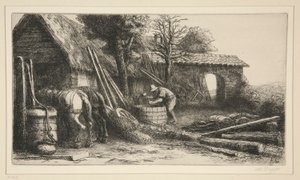 Le Tonnelier (The Cooper) de Alphonse Legros