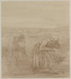 Gleaners, 1800s. de Alphonse Legros