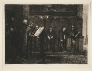 Les chantres espagnols, ou Le lutrin (os cantores espanhóis, ou o púlpito) de Alphonse Legros