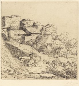 Pequeno queimador de grama O pequeno queimador de grama. de Alphonse Legros