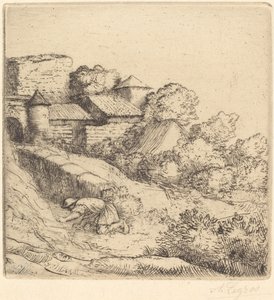 Pequeno queimador de grama O pequeno queimador de grama. de Alphonse Legros