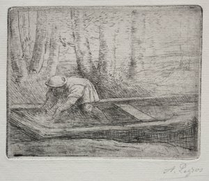 Homem em um Punt de Alphonse Legros