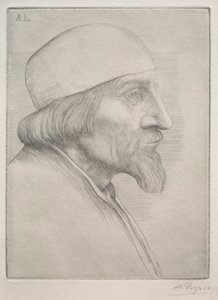 Homem em um solidéu de Alphonse Legros