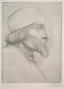 Homem de calota craniana. de Alphonse Legros