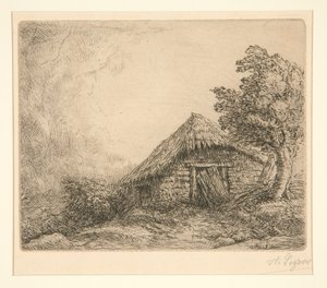 Casa de campo numa colina de Alphonse Legros