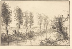 Perto do Moinho (Prés du Moulin) de Alphonse Legros