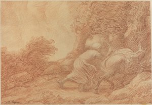 Camponês e burro de Alphonse Legros