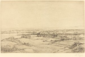 Planície perto de um lago de Alphonse Legros
