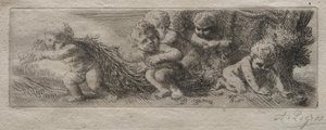 Placa para o topo da caixa de pinos. de Alphonse Legros