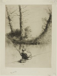Pescador com vara de Alphonse Legros