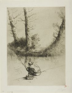 Pescador com vara de Alphonse Legros