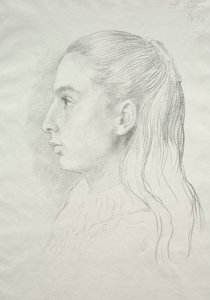 Retrato de Miss Nora E. Legros, 1896. de Alphonse Legros