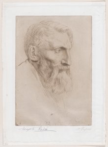 Retrato de Auguste Rodin de Alphonse Legros