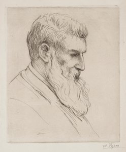 Retrato de Craibe Angus. de Alphonse Legros