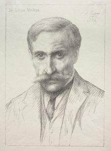 Retrato do Dr. Louis Vintras. de Alphonse Legros