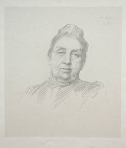 Retrato de Madame Kemp, Front View 3rd Plate. de Alphonse Legros