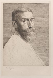Retrato de Sir Edward John Poynter, 1877. de Alphonse Legros
