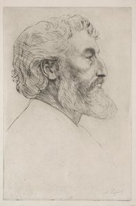 Retrato de Sir Frederick Leighton First Plate. de Alphonse Legros