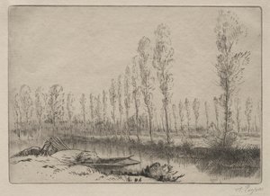 Perto de Amiens, turfeiras de Alphonse Legros