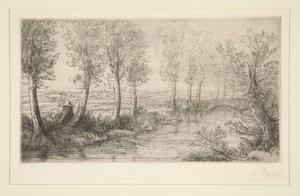 Pres du moulin (Perto do Moinho) de Alphonse Legros