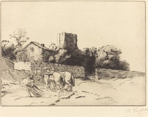 Muro da Reitoria (Le mur du presbytere) de Alphonse Legros