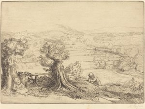 Lembrança de um vale na Borgonha de Alphonse Legros