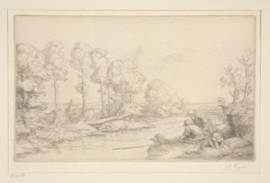 Descanse à beira do rio de Alphonse Legros