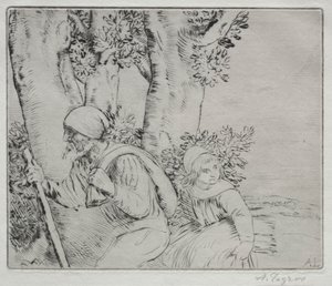 Retorno do Campo O Retorno do Champs-2nd Plate. de Alphonse Legros