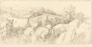 Regresso dos camponeses Le retour des paysans. de Alphonse Legros
