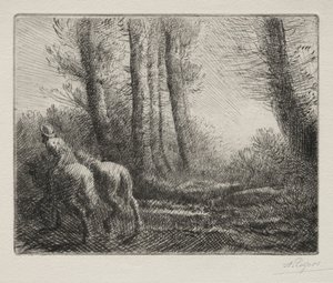 Voltando de lavrar a terra de Alphonse Legros