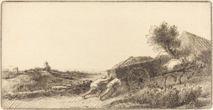 Retornando com o Hay (Rentrant le foin) de Alphonse Legros