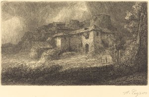 Ruínas de um castelo de Alphonse Legros