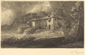 Ruínas de um castelo de Alphonse Legros