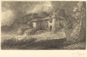 Ruínas de um castelo de Alphonse Legros
