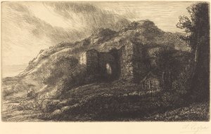Ruínas de um castelo As ruínas do castelo. de Alphonse Legros
