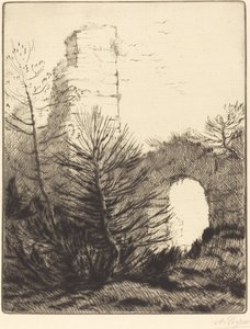 Ruínas de um mosteiro Les ruines du monastere. de Alphonse Legros