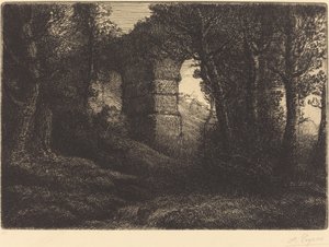 Ruínas de um antigo aqueduto Ruínas de um antigo aqueduto. de Alphonse Legros