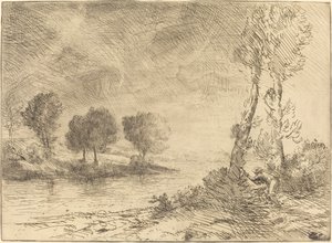Pescador de Salmão de Alphonse Legros