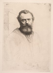 Autorretrato (Terceira Placa) de Alphonse Legros