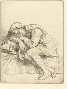 Mendigo Adormecido de Alphonse Legros