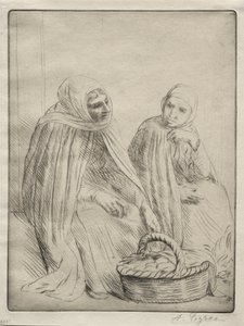Os Mercadores de Ovos (1º Prato) de Alphonse Legros
