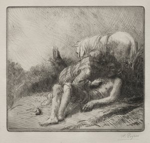 O bom samaritano. de Alphonse Legros