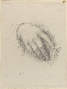 A mão da filha do artista de Alphonse Legros