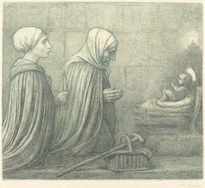 A manjedoura La creche. de Alphonse Legros