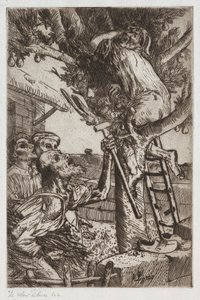 O ladrão de pêra, nº 1, c. 1890 de Alphonse Legros
