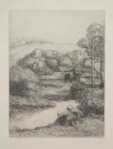 The Wash House O Lavoir, Dite as arruelas. de Alphonse Legros