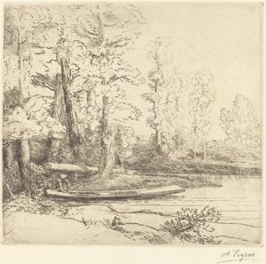 Árvores à beira da água (Les arbres au bord de l